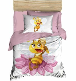 Resim Mira Home Yenidoğan Kız Bebek Nevresim Takımı %100 Pamuklu Lady Bee 