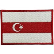 Resim Ex Patch Belarus Tatarları Bayrağı Nakış Peç Patch 8x5 Cm 