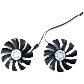 Resim 2pcs 85mm 4pin G Soğutma Fanı Seti Gtx 1060 Oc 6g Gtx 960 P106100 P106 Grafik Kartları İle Uyumlu 