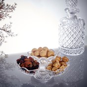 Resim Alegre Glass Ayaklı Kafes 3 Bölmeli Çerezlik - 21x10 cm 