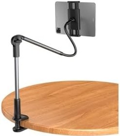 Resim Kenly Tablet ve Telefon Standı 12.9'' - Esnek Uzun Kollu Tutucu, 360° Dönebilir, Güçlü Mandallı Masa/Karyola Aparatı, iPad & iPhone & Android Uyumlu, Eller Serbest Kullanım 