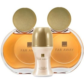 Resim Avon Far Away Kadın Parfüm EDP 2 x 50 ML + Roll On 50 ML 