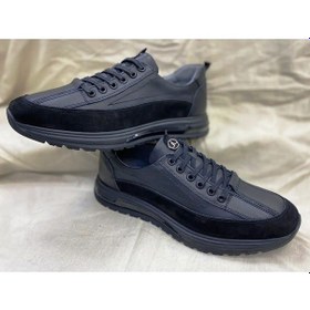 Resim Beyaz Lisans Hakiki Deri Termo Kaymaz Taban Bağcıklı Günlük Erkek Ayakkabı Siyah Siyah 