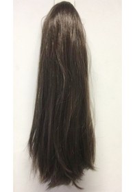 Resim Kumral Renk Uzun Boy Çift Yönlü Sentetik Saç Tokalı Postiş Atkuyr 