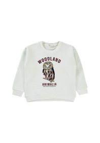 Resim Civil Girls Kız Çocuk Sweatshirt 6-9 Yaş Ekru 19k34356224w1 Ekru 
