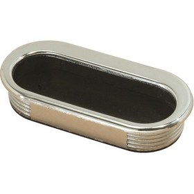 Resim Gürçayhırdavat Gürçay Gömme Kulp Oval Parlak Krom (2 Adet) 