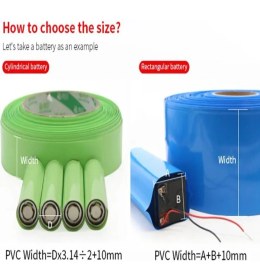 Resim Hobi Mekatronik 450X0.18 18650 Batarya Pvc Shrink Kaplama MAKARON(100CM) 