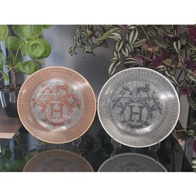 Resim Konyax Honey Gri 1 Kişilik Servis Tabağı Çok Renkli 