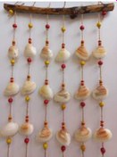 Resim Galatasaray Temalı Deniz Kabuğu Figürlü Rüzgar Gülü 