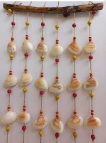 Resim Galatasaray Temalı Deniz Kabuğu Figürlü Rüzgar Gülü 