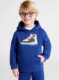 Resim Mayoral Erkek Çocuk Kapüşonlu Sweatshirt Mavi - 3 Yaş 