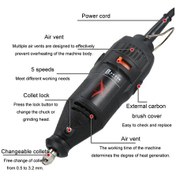 Resim Sones Vıcover Küçük Ayarlanabilir Hızlı Elektrikli Taşlama Seti Yeşim Oyma Kalemi Parlatma Aracı Ab Fişi, Model: 78 Adet Parça 