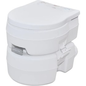 Resim Karavan Kampüs Taharet Musluklu Portatif Tuvalet Beyaz Karavan Tuvaleti Tekne Tuvaleti Hasta Tuvaleti 