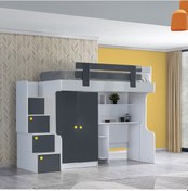 Resim Setaymobilya Ranza, Metris Merdivenli Ranza 2 Kapaklı Dolap Çalışma Masası 