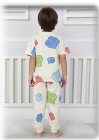 Resim Isobel Kids Lego Desenli Pijama Takım Bej 
