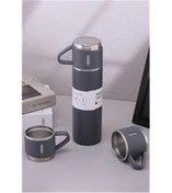 Resim HYTECH HY-TM11 Mat Gri 500ML İç 304 Dış 201 Paslanmaz Çelik Kupa Bardak Termos 