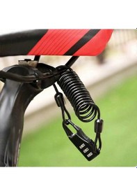 Resim Motosiklet Bisiklet Kask Kilitleri Dayanıklı Çelik Tel Hırsızlık Önleyici Kablo Dijital Şifre Kilidi Taşınabilir Mini Güvenlik Zinciri Asma Kilidi Çok Renkli 