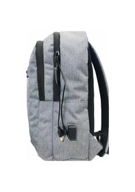 Resim 15.6" Usb Ve Kulaklık Girişli Laptop Notebook Sırt Çantası Usb Kablosu Hediyeli Gri-447 Gri 