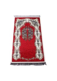 Resim Lüks Gülce Şönil Seccade - 0260 - Bordo Renk 