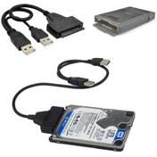 Resim WOZLO 2.5 Inç Sata To Usb Harddisk Çevirici Usb To Sata Hdd Dönüştürücü 