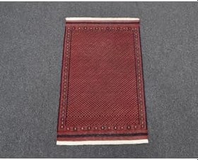 Resim Zehra Abla Halı El Dokuma Kırmızı Başyapıt İnce İran Acem Yün Kilim 5342 Kırmızı-60 x 100 