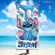Resim 1 Adet Disney Stitch Plaj Havlusu - Hızlı Kuruyan Süper Emici, Hafif ve Yumuşak, Tropikal Çiçeklerle Canlı 2D Baskılı Kıyı Tasarımı, Plaj Havuzu Kamp Seyahatleri İçin Mükemmel, Yaz Tatili Hediyesi, Eğlenceli Karakter Deseni, Hızlı Kuruma Özellikli Kumaş, Dış Mekan Tutkunları İçin, 2D Düz 