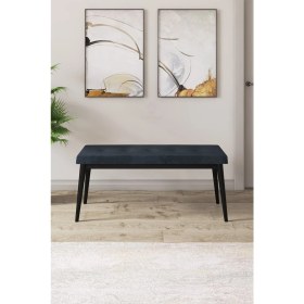 Resim Canisa Concept Arwen Serisi Bench Gürgen Tam Isleket Babyface Kumaş Siyah Ayak 