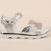 Resim GİMER - Termo Taban Yaprak Model Gümüş Kız Çocuk Sandalet - O... Gümüş 