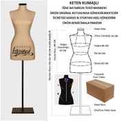 Resim Videolu Ürün-36 Beden Keten Kumaşlı Terzi Prova Mankeni 527201052 