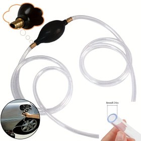 Resim 1 Adet Çok Fonksiyonlu Taşınabilir Yağ Pompası Seti, 1 Metre Uzunluğunda PVC Hortumlu, Dizel, Benzin, Su ve Havuz Yakıtı İçin Uygun, Arabalar, Tekne ve Karavanlar İçin Temel Araç 