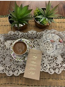 Resim Gold Yaldızlı Kraft İftar Sonrası Kahve Keyfi Peçete 6x12 Cm 