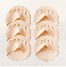 Resim Gateesat 3 Çift Açık Bej Yazlık İpek Kadın Yüksek Topuk Tabanlığı Ayak Bakımı Yastıklı 