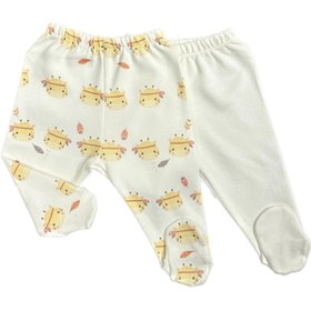Resim PATSAN Organik Pamuklu 2'li Bebek Patikli Pijama Alt Takım Zürafa 