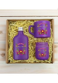 Resim Bk Gift Kişiye Özel İsimli Dtf Anne Temalı Mor Kahve Fincanı & Kolonya & Mum Hediye Seti-6, Anneye Hediye, Anneler Günü Hediyesi Kobitmeyencom30974 Bk 