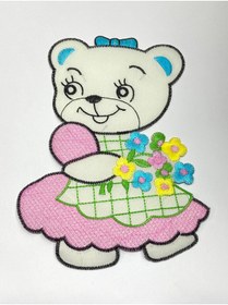 Resim karantuhafiye Bebek Battaniye Aplikesi / Bebek ve Çocuk Aplikesi / Büyük Boy Çiçekli 