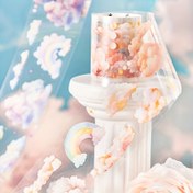 Resim Bulut Serisi Washi Bant Rulosu, 1 Rulo - Bulut Desenli Hediye Paketleme Sızdırmazlık Çıkartmaları Scrapbooking, Günlük, Telefon Kılıfı, Su Şişesi, Defter ve Sanat ve El Sanatları Süslemeleri için 
