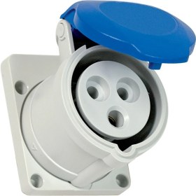 Resim Fantom 71085 IP44 2p+E 16A 230V Kapaklı Karavan Enerji Prizi 