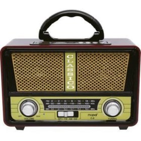 Resim Vintage Bluetooth Fm Radyo Nostali 