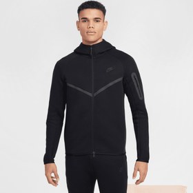 Resim Nike Sportswear Tech Fleece Erkek Siyah Sweatshirt 