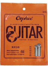 Resim Orphe Nx35 Klasik Gitar Teli Takım Hard Tension 