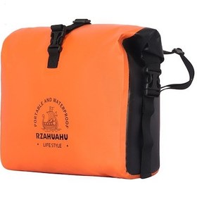 Resim Youtek Motorsiklet Ön Cep Pvc Su Geçirmez Telefon Depolama Çantası - Turuncu Turuncu 