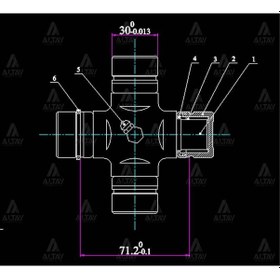 Resim Istavroz Mafsal Şaft L-200 06 4x2 / 4x4 101mm X 30mm Içten Segman Mhr-10403 