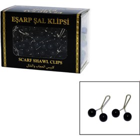Resim Go İthalat SİYAH 100 PARÇA EŞARP BAŞÖRTÜ - ŞAL KLİPSİ (5332) 