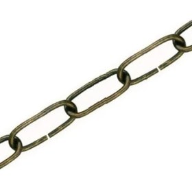 Resim Etsylight Avize Zinciri, 5 Metre, Askı Zinciri, Antik Sarı Renk, Eskitme Renk, Metal Zincir 