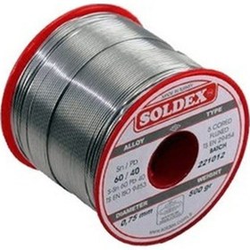 Resim 0.75Mm 500Gr Soldex Lehim Teli (%60 Kalay / %40 Kurşun) 