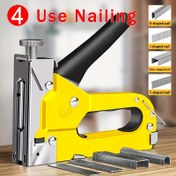 Resim 1 Set 4-in-1 Ağır Hizmet Zımba Makinesi 800 Zımba ile - Mobilya, Ahşap, İç Dekorasyon, Marangozluk için Ayarlanabilir Manuel Zımba Tabancası - U-Şekilli, I-Şekilli, Kapı-Şekilli, T-Şekilli Çiviler, DIY Zımba Makinesi|Ayarlanabilir Zımbalama Mekanizması|Dayanıklı Yapı 