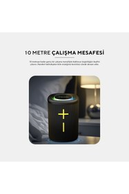 Resim Mıkado Md-26bt, 6w, Taşınabilir, Usb/aux/bt/tf, Rgb Işıklı, 1200mah, Ipx66 Su Geçirmez, Bluetooth Sp 