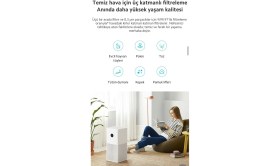 Resim Xiaomi 48 M2 Etkili Alan Hava Temizleyici Beyaz Renk HEPA Filtreli Sessiz Çalışma Özellikli 