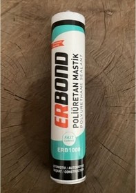 Resim Erbond Oto İnşaat Pu Mastik Güçlü Silikon Metal Yapıştırıcı Beyaz Renk 280ml 