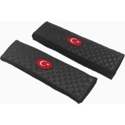 Resim Fox Türk Bayrağı Araca Özel Nakışlı Oto Emniyet Kemeri Konfor Kılıfı 